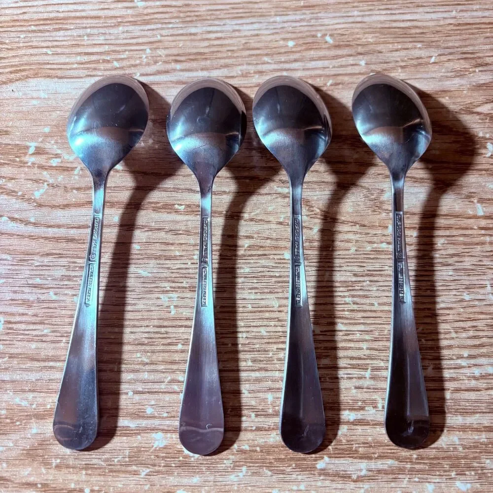 4 Teaspoons Oxford Hall Sagamore Japan Stainless Flatware Satin